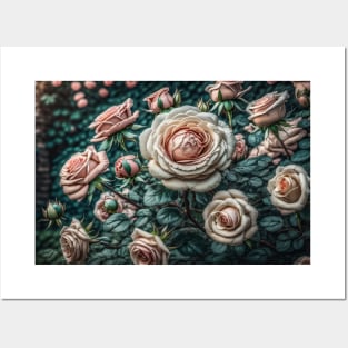 Dramatic Rose Garden Posters and Art